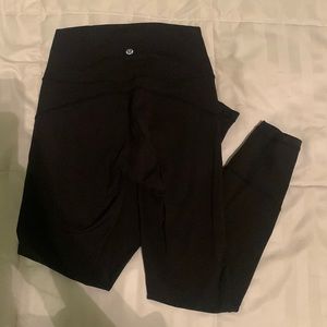 black lululemon align leggings